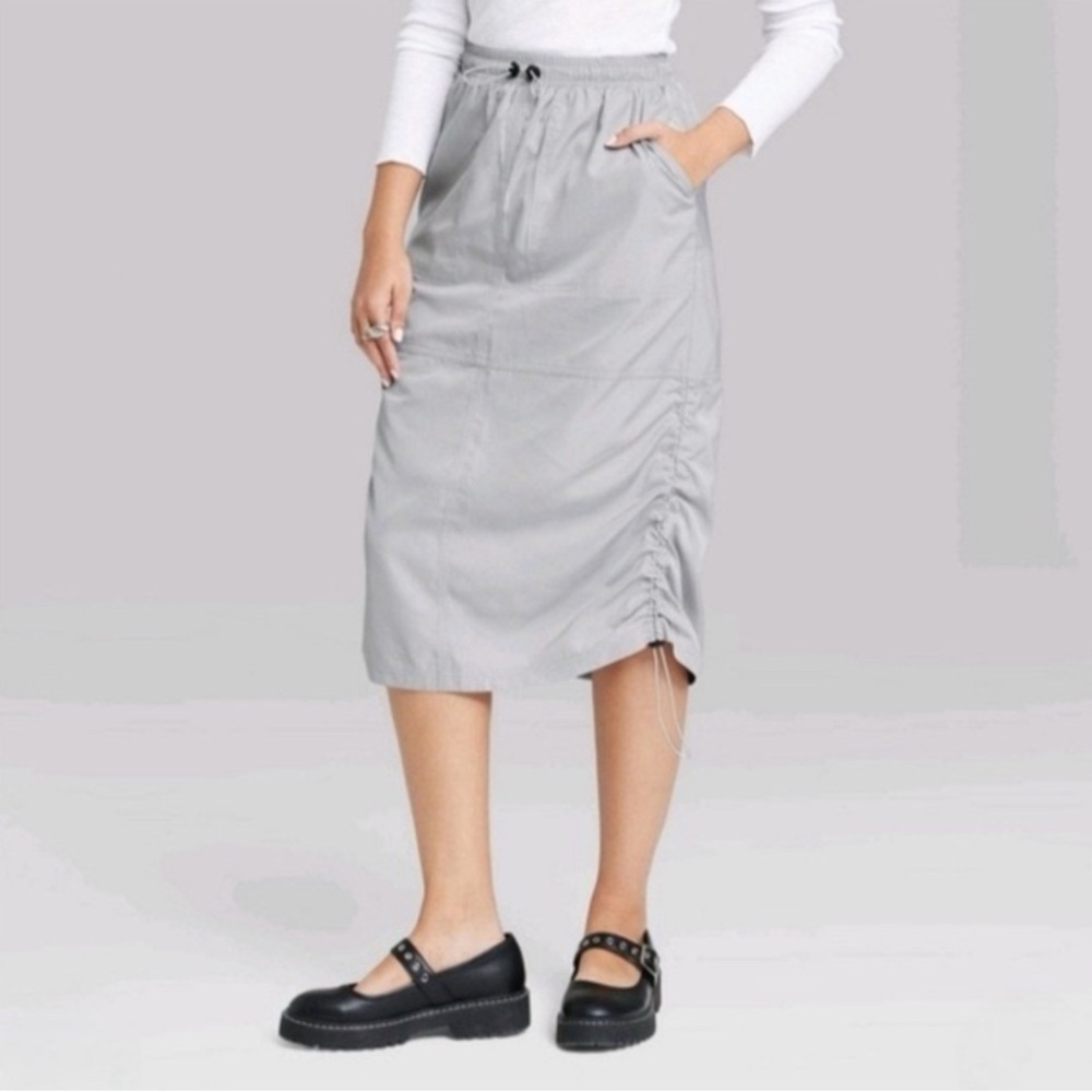 Wild Fable Cargo Midi Skirt